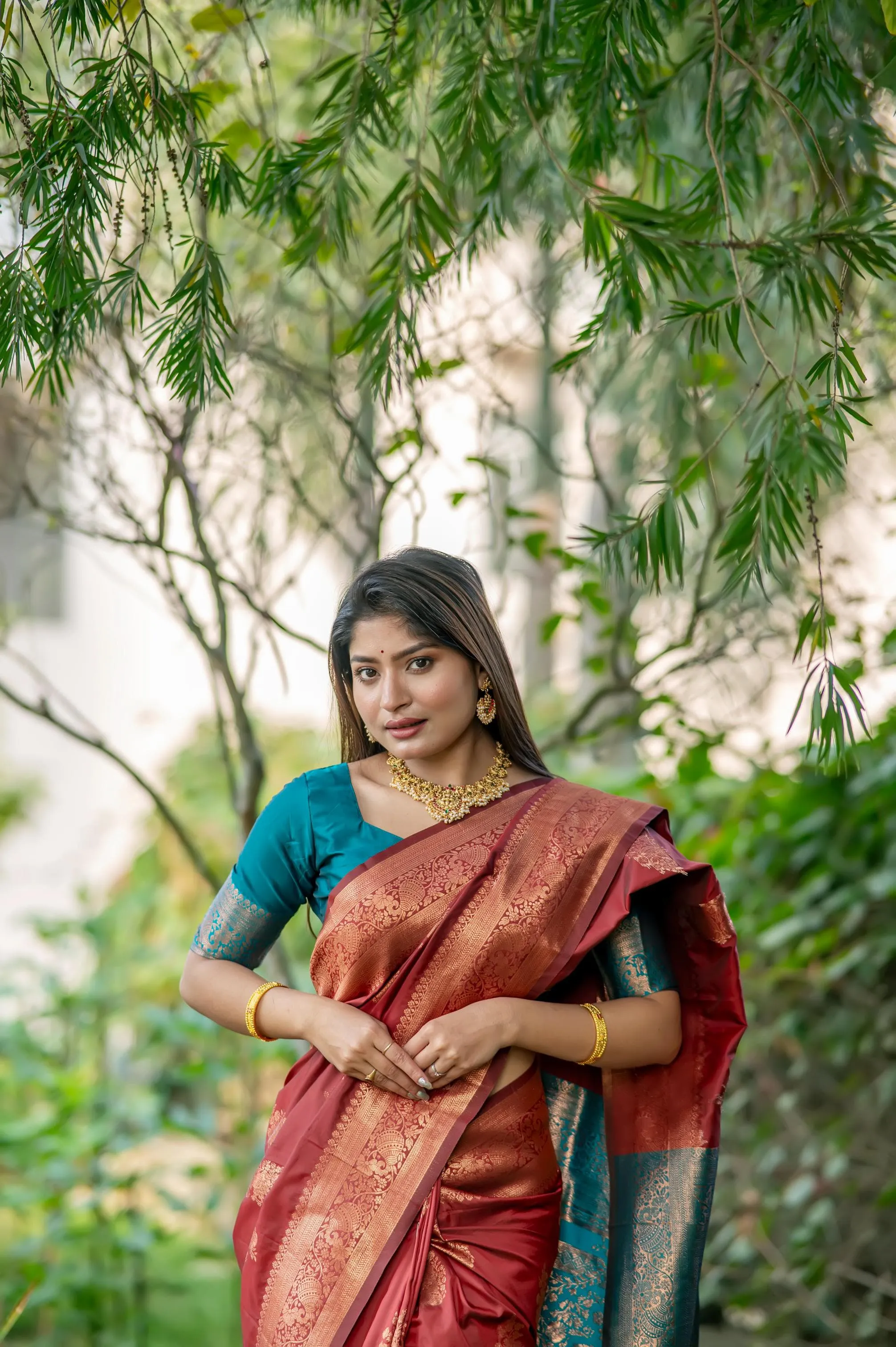 Premium Banarasi Saree - Image 5 in Surat